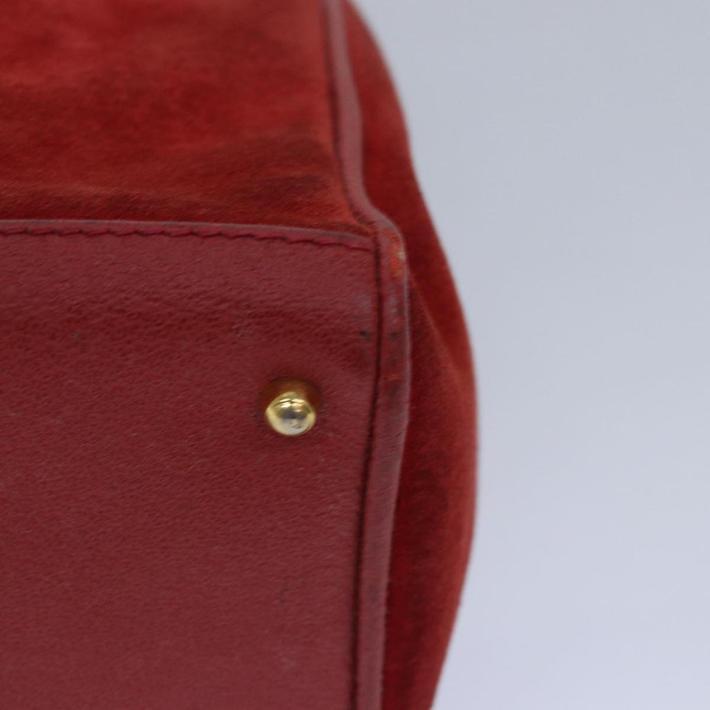 GUCCI Bamboo Hand Bag Red 002 123 0260 77760
