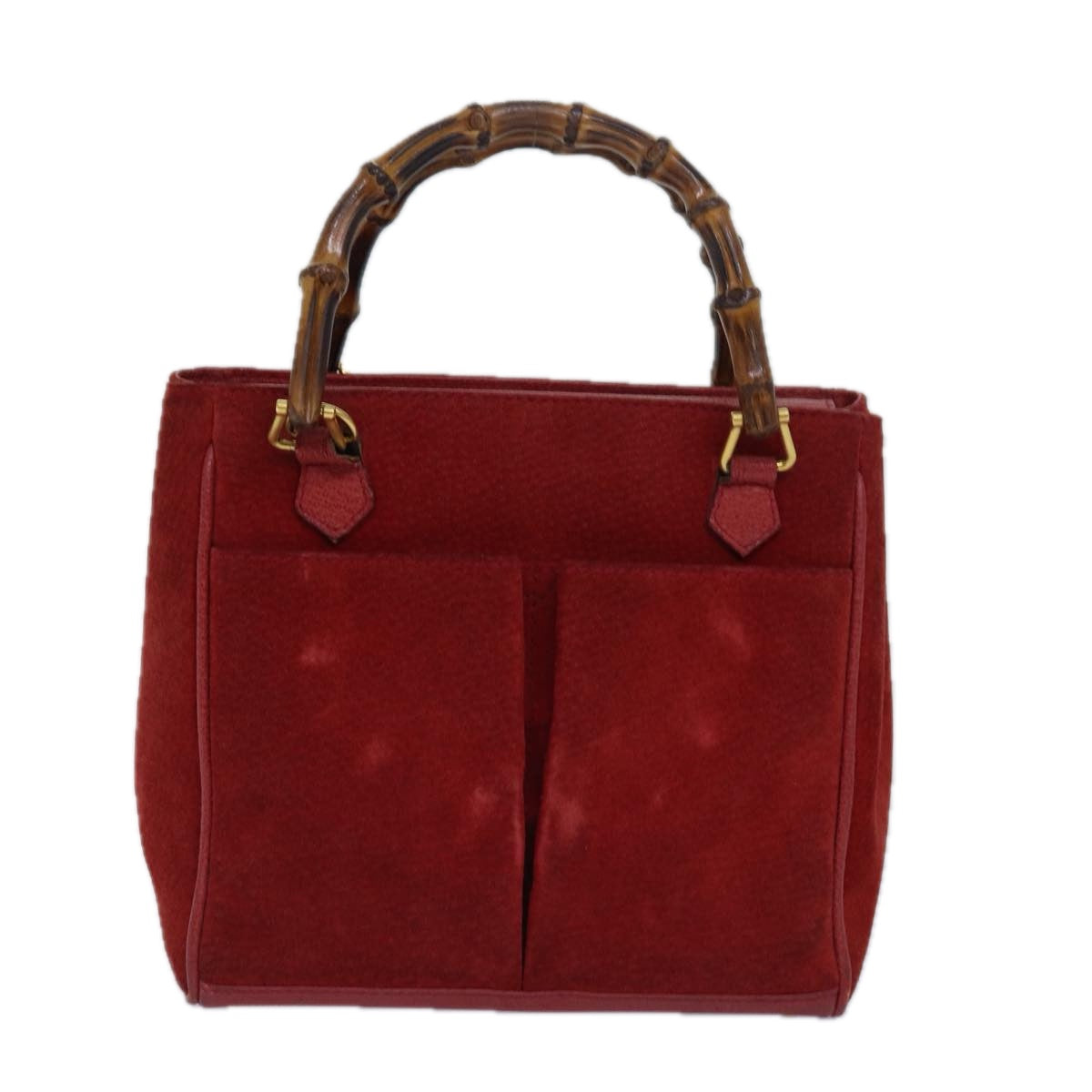 GUCCI Bamboo Hand Bag Red 002 123 0260 77760