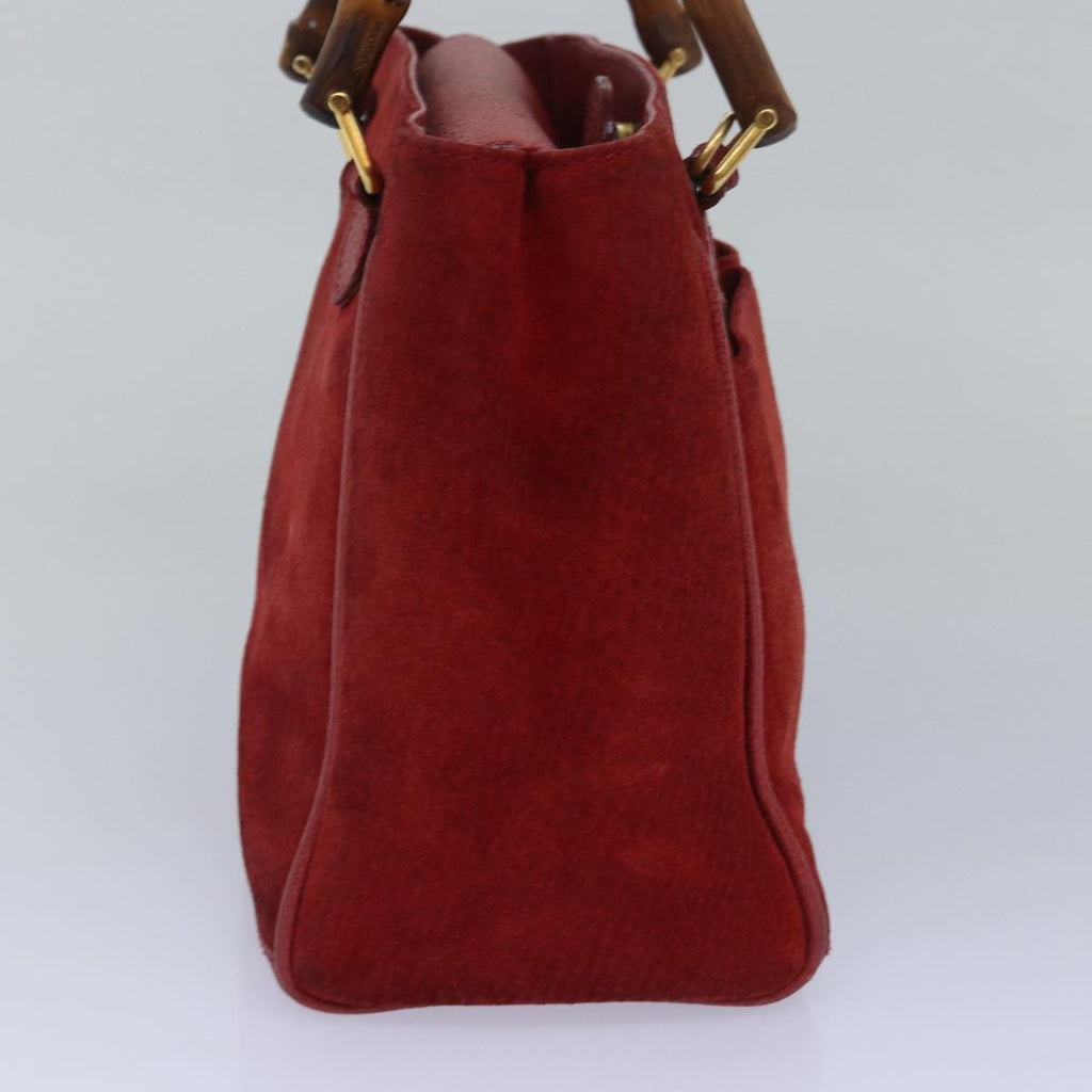 GUCCI Bamboo Hand Bag Red 002 123 0260 77760