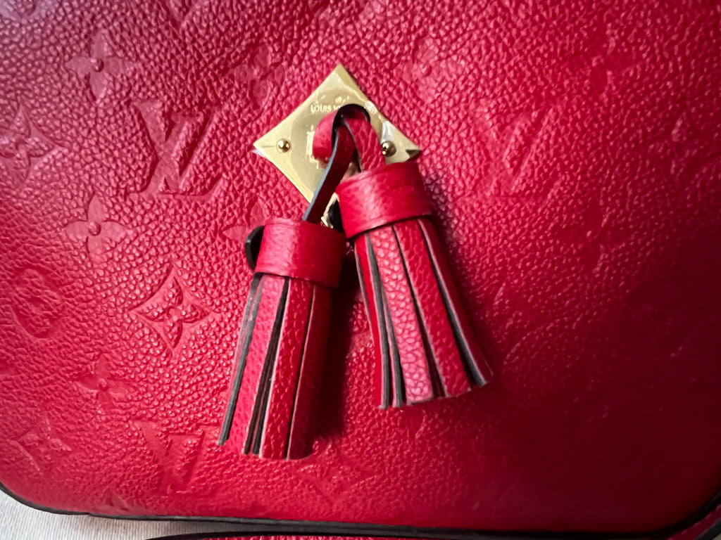 Louis Vuitton Saintonge Red Empreinte (RRP £1520)