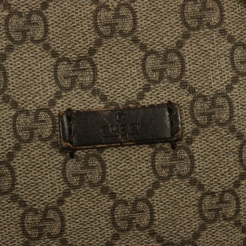 GUCCI GG Supreme Hand Bag PVC 2way Beige 353440 77792