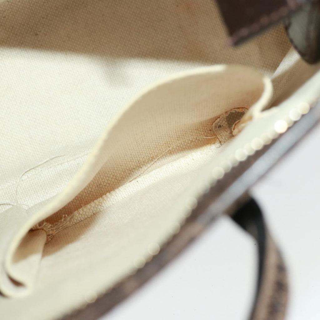 GUCCI GG Supreme Hand Bag PVC 2way Beige 353440 77792