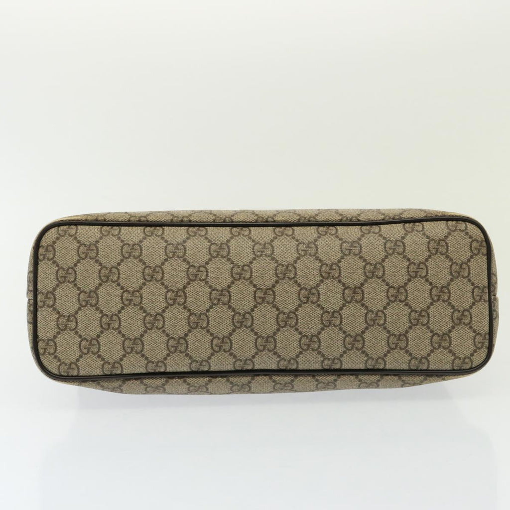 GUCCI GG Supreme Hand Bag PVC 2way Beige 353440 77792