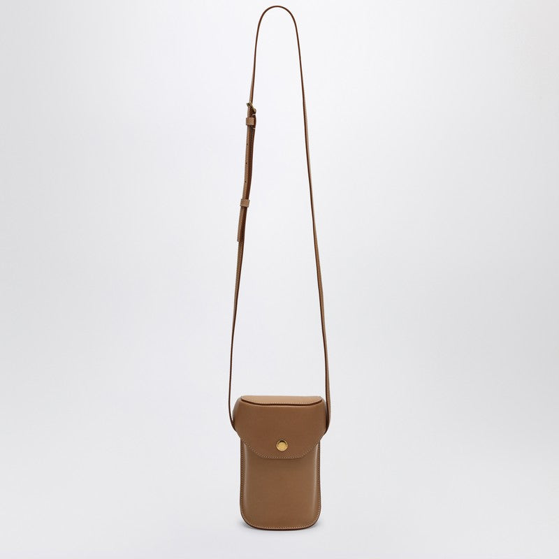 Saint Laurent Brown Leather Mini Bag Men