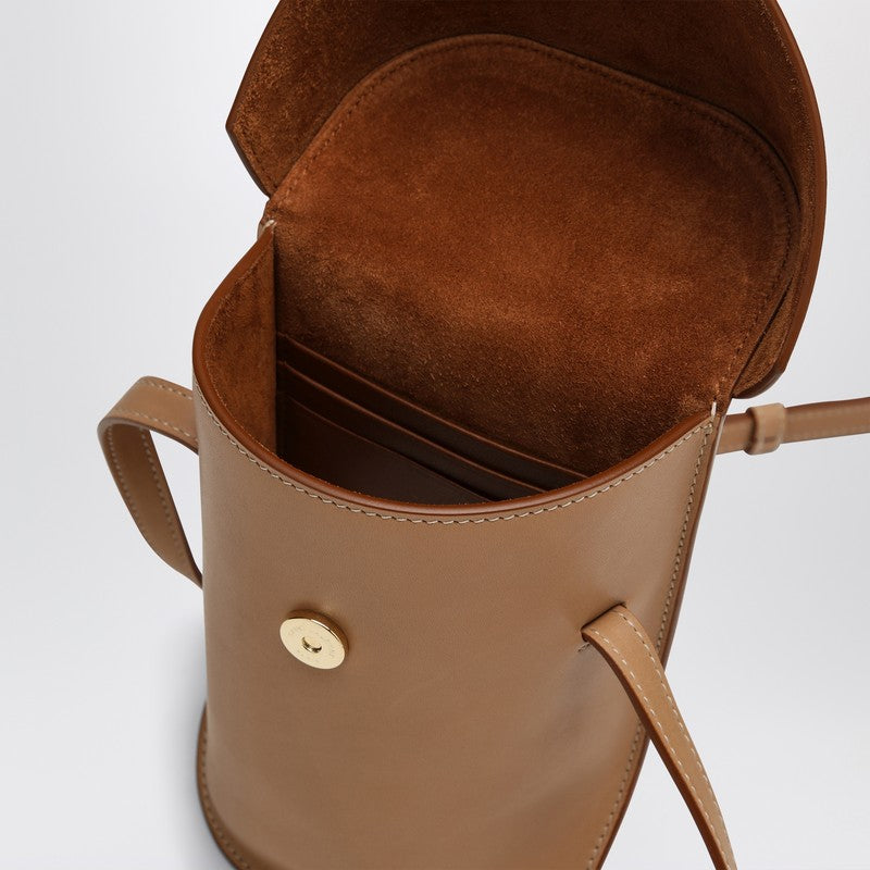 Saint Laurent Brown Leather Mini Bag Men