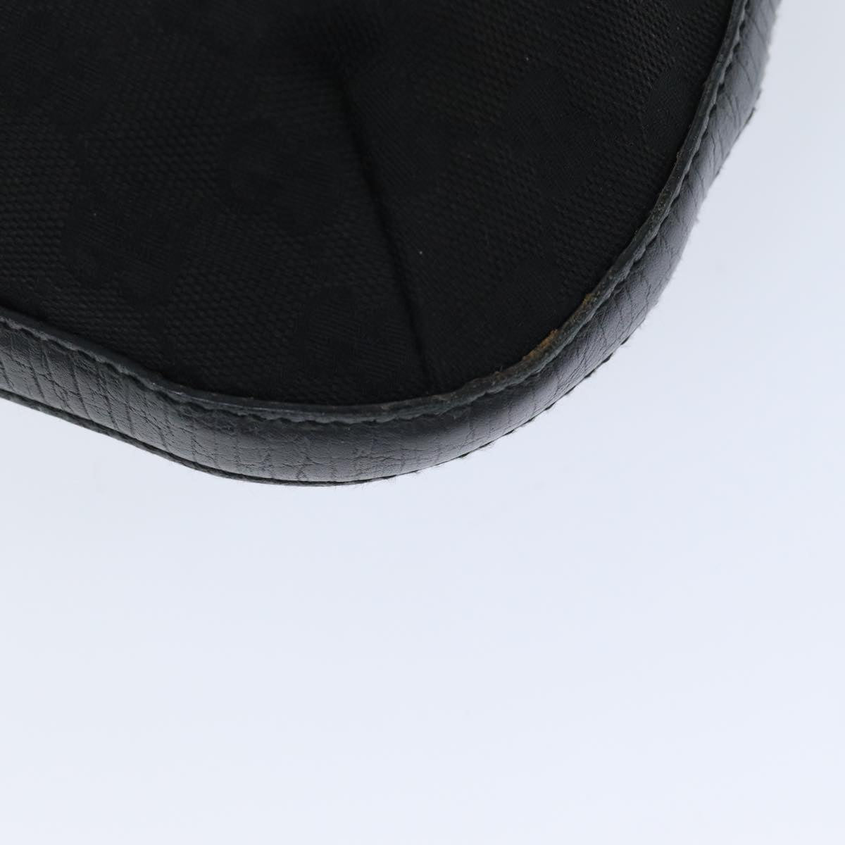GUCCI GG Supreme Horsebit Shoulder Bag PVC Leather Black 137388 77823