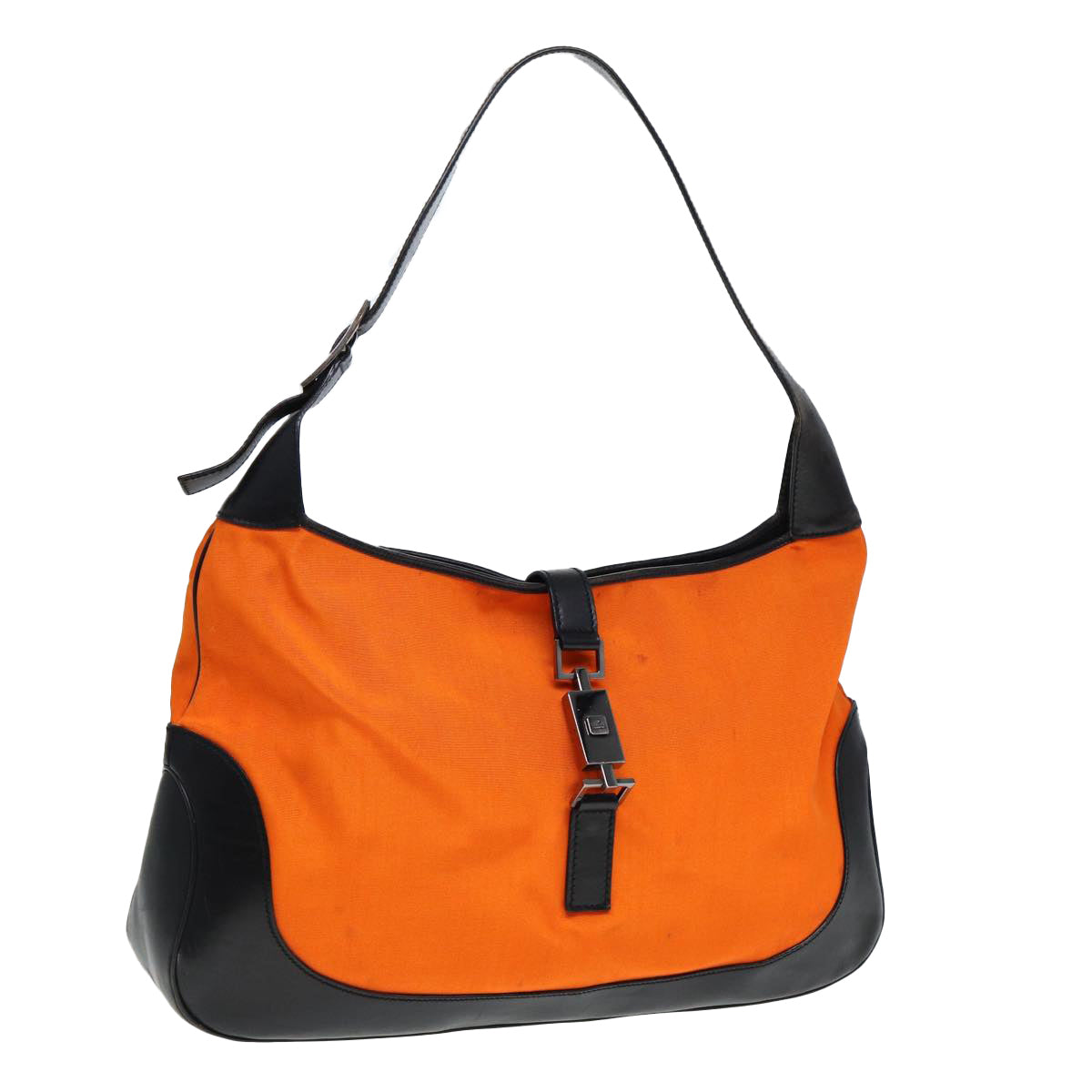 GUCCI Jackie Shoulder Bag Canvas Outlet Orange 77825