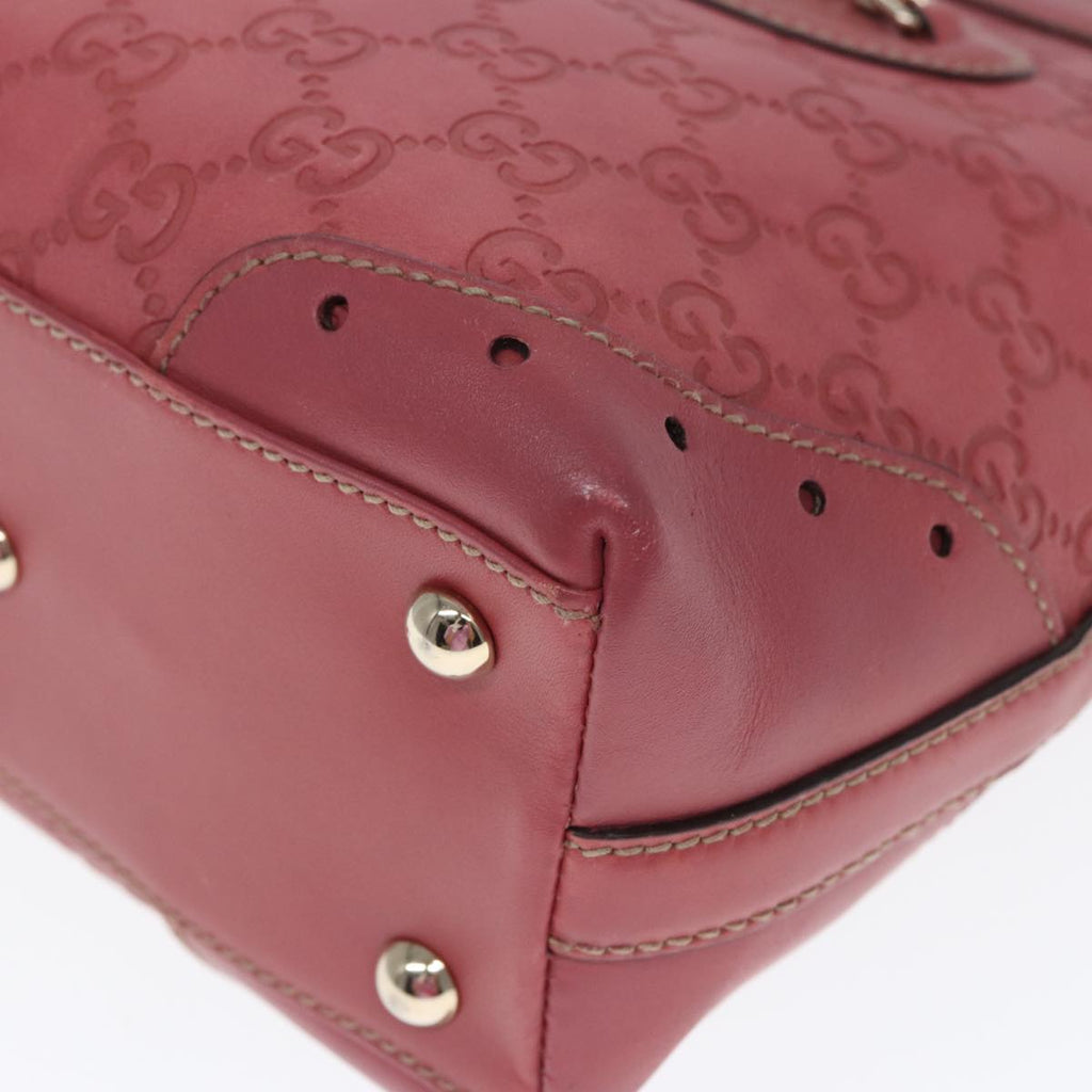 GUCCI GG Canvas Guccissima Hand Bag Pink 145994 77827