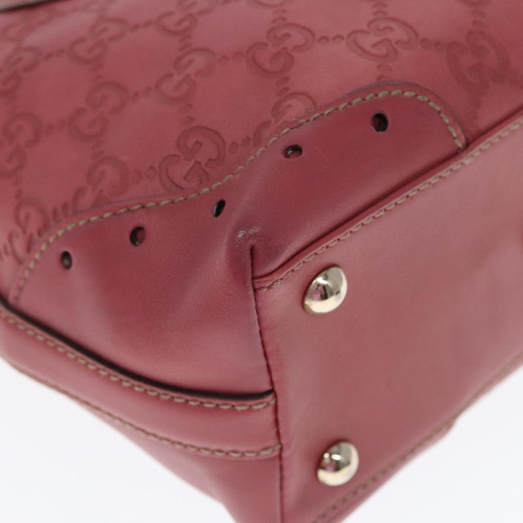GUCCI GG Canvas Guccissima Hand Bag Pink 145994 77827