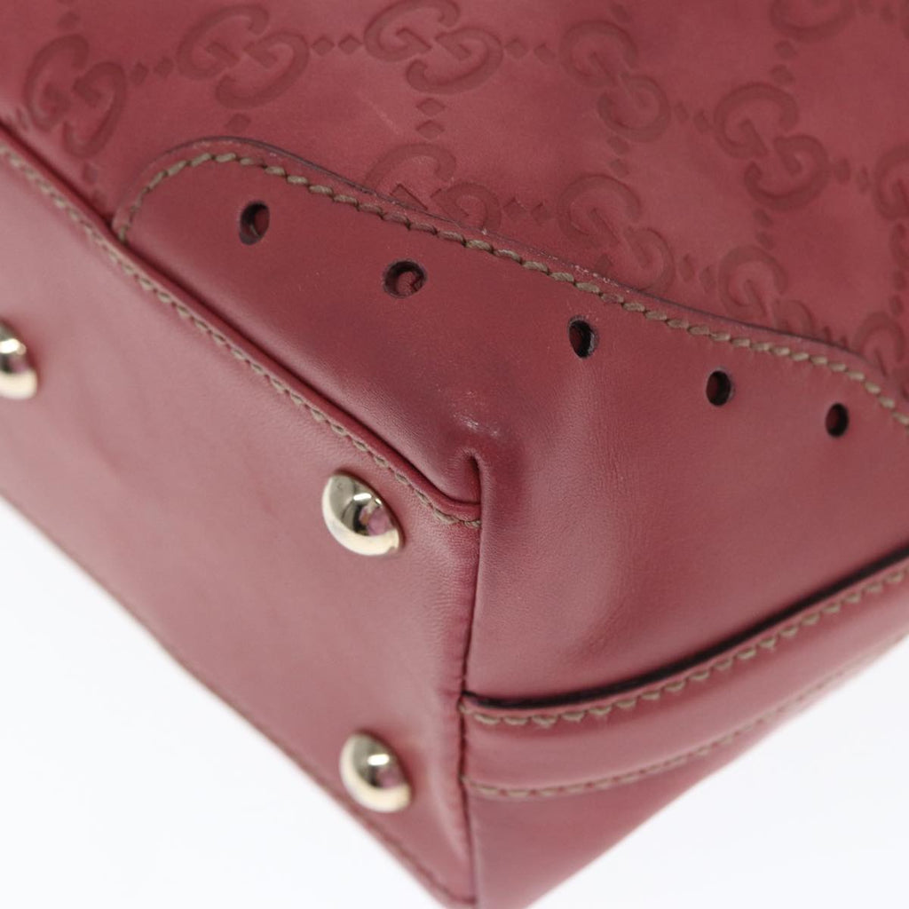 GUCCI GG Canvas Guccissima Hand Bag Pink 145994 77827