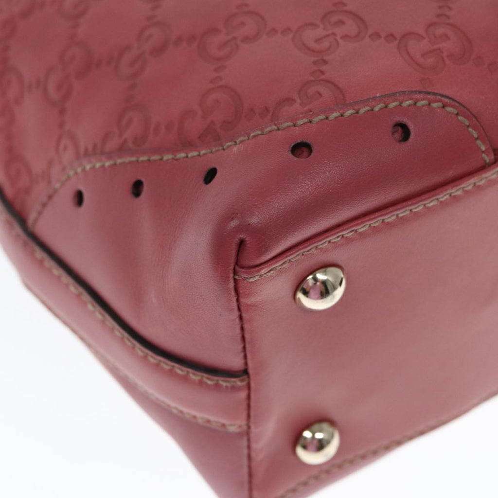 GUCCI GG Canvas Guccissima Hand Bag Pink 145994 77827