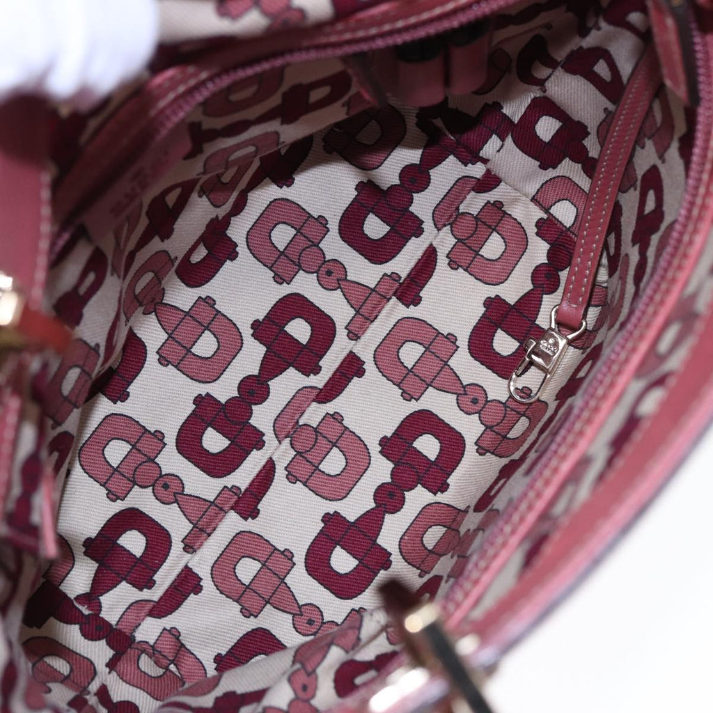 GUCCI GG Canvas Guccissima Hand Bag Pink 145994 77827