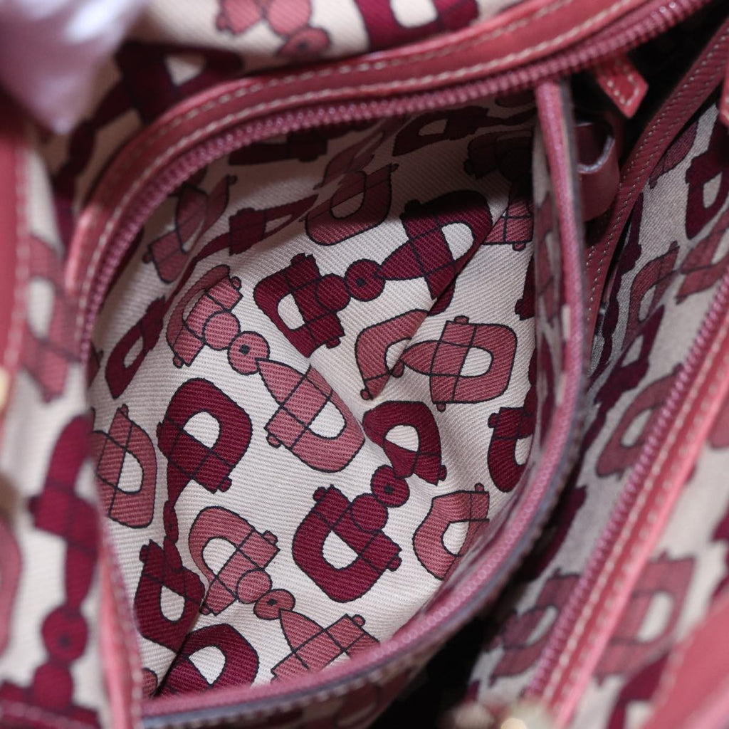GUCCI GG Canvas Guccissima Hand Bag Pink 145994 77827