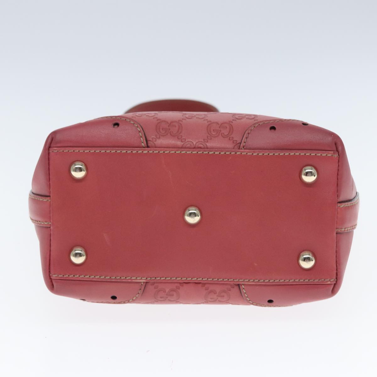 GUCCI GG Canvas Guccissima Hand Bag Pink 145994 77827