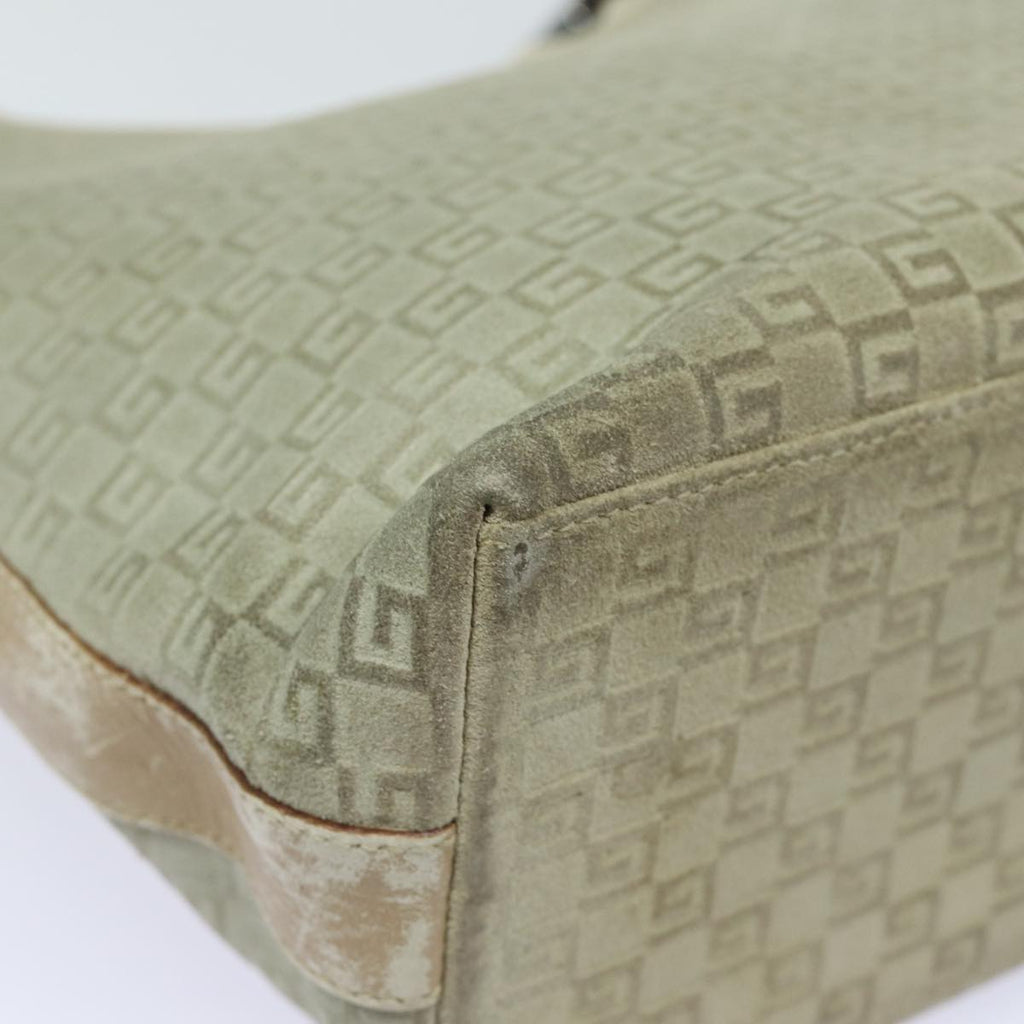 GUCCI Shoulder Bag Suede Beige 28335 77828