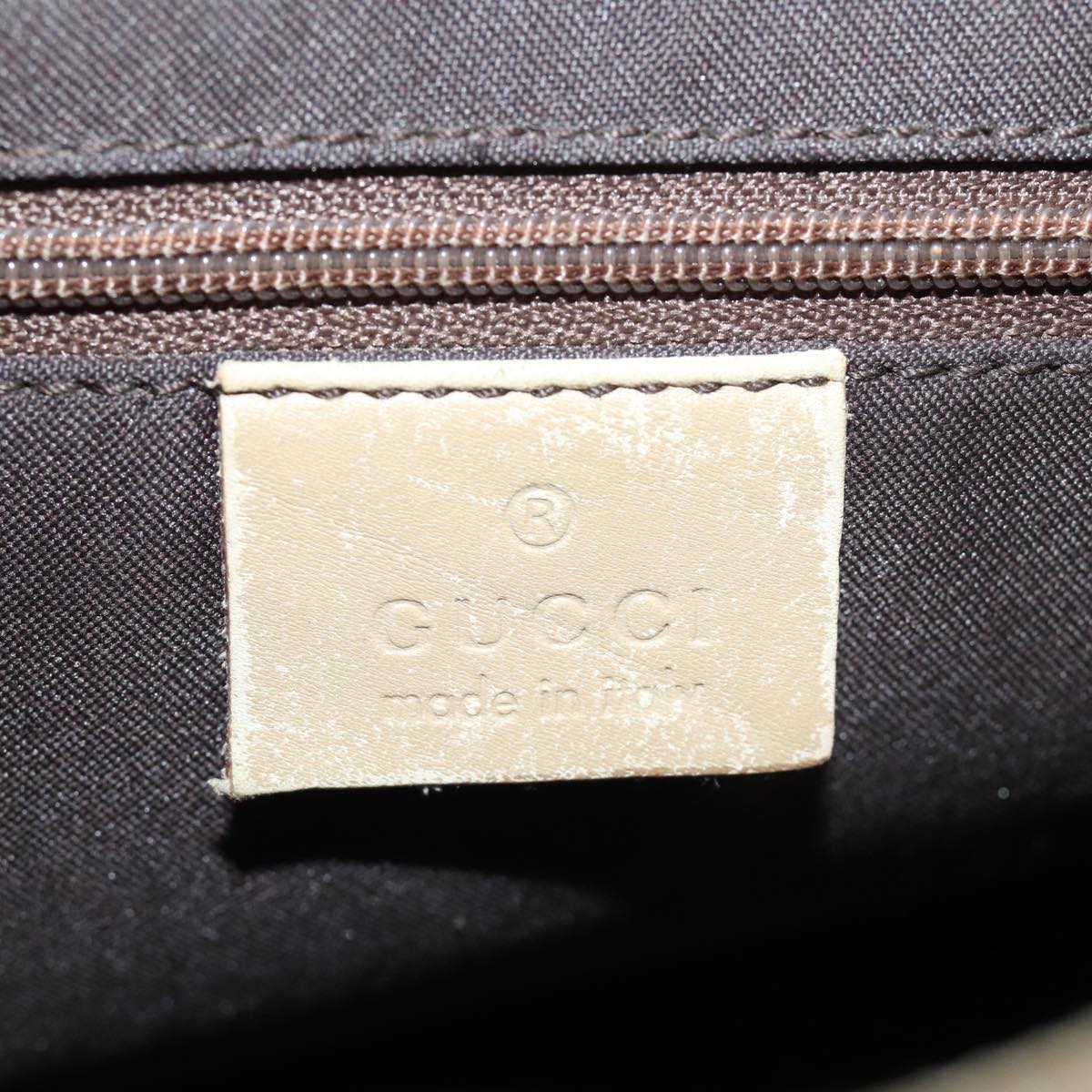 GUCCI Shoulder Bag Suede Beige 28335 77828