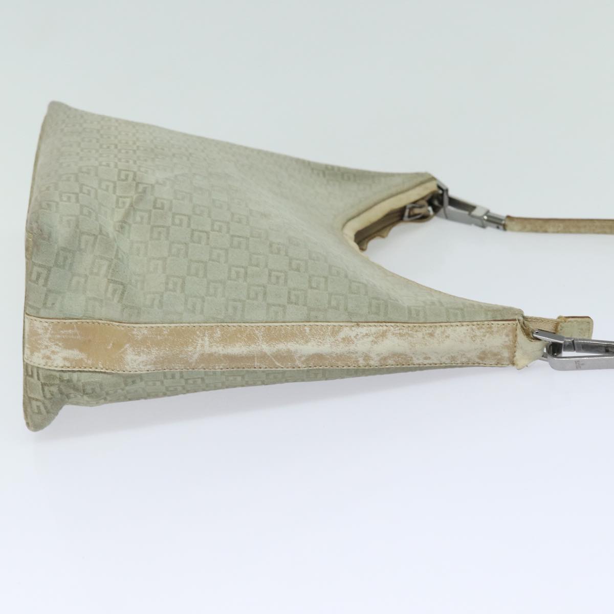GUCCI Shoulder Bag Suede Beige 28335 77828