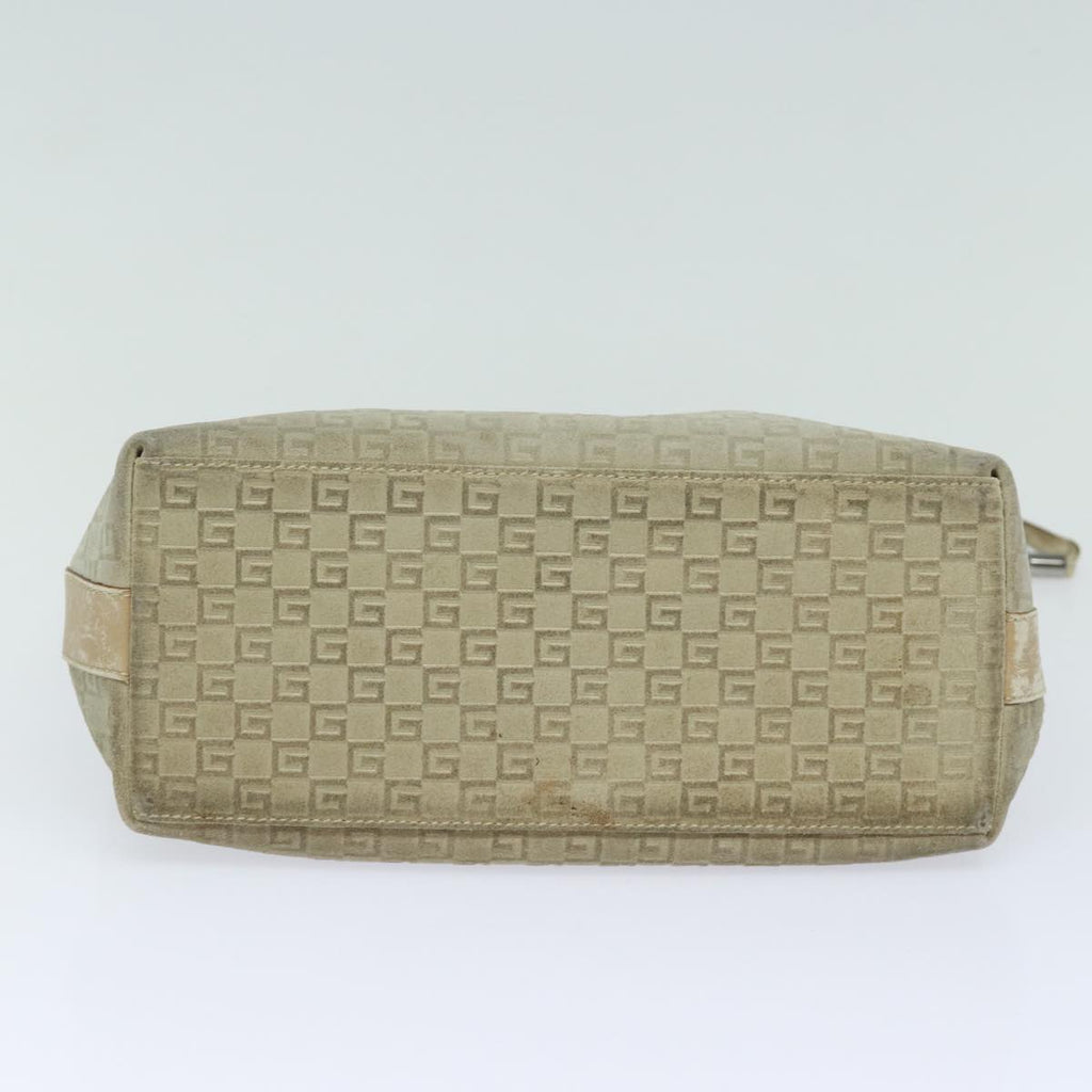 GUCCI Shoulder Bag Suede Beige 28335 77828