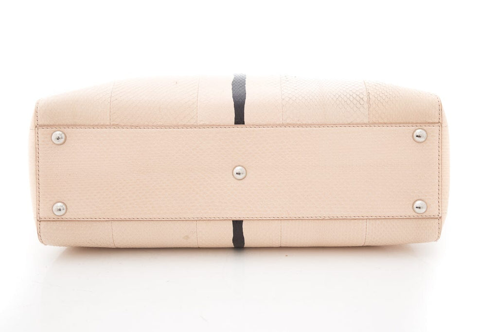 Fendi Beige Peekaboo Snake Skin Bag