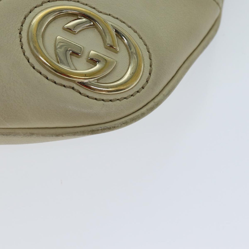 GUCCI GG Canvas Shoulder Bag Beige 77937