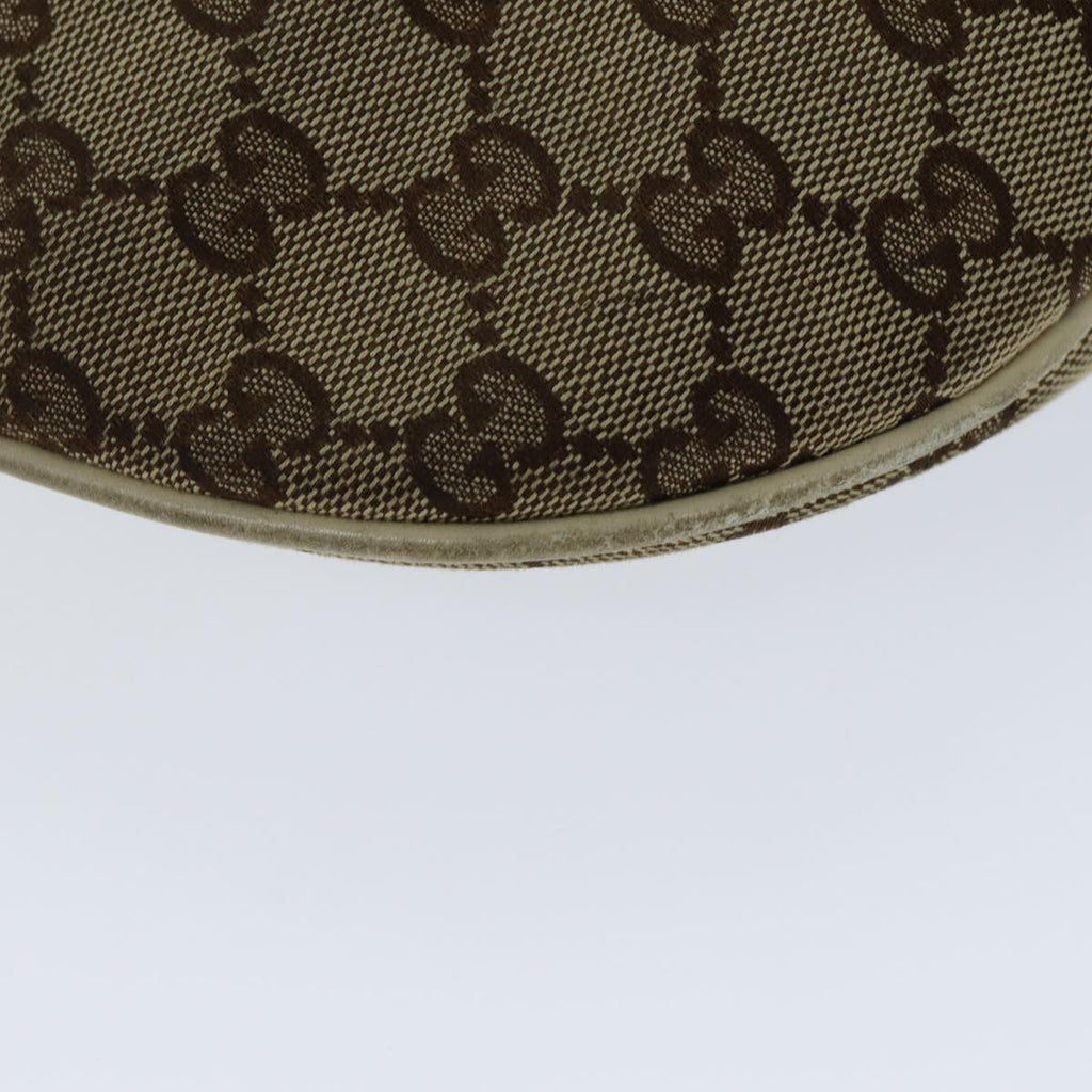 GUCCI GG Canvas Shoulder Bag Beige 77937