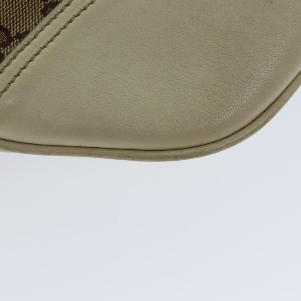 GUCCI GG Canvas Shoulder Bag Beige 77937