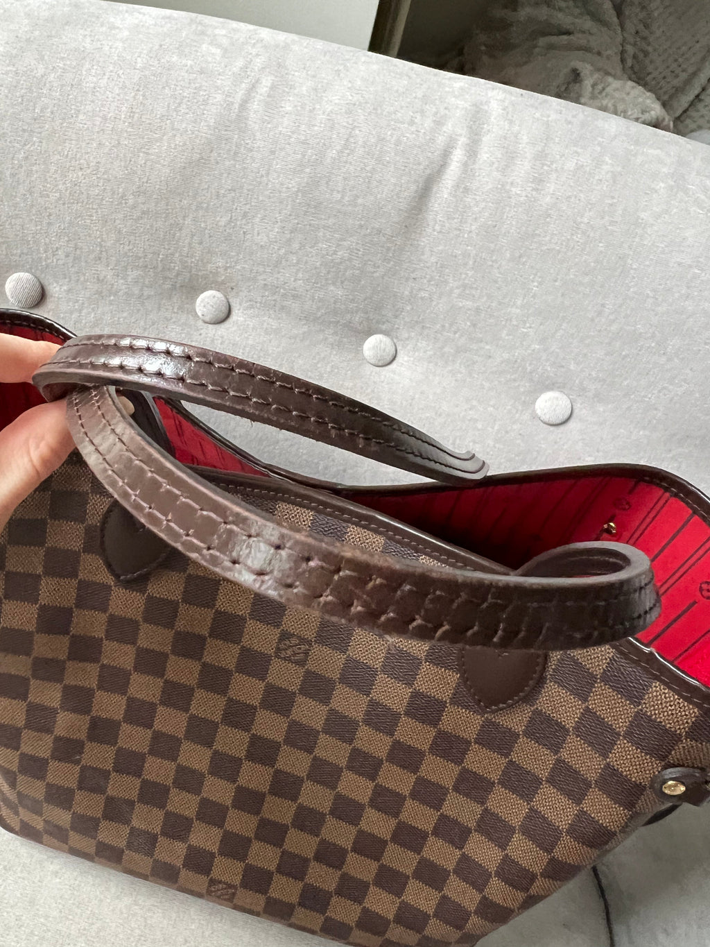 Louis Vuitton Neverfull MM Damier Ebene Cherry Interior (RRP £1410)