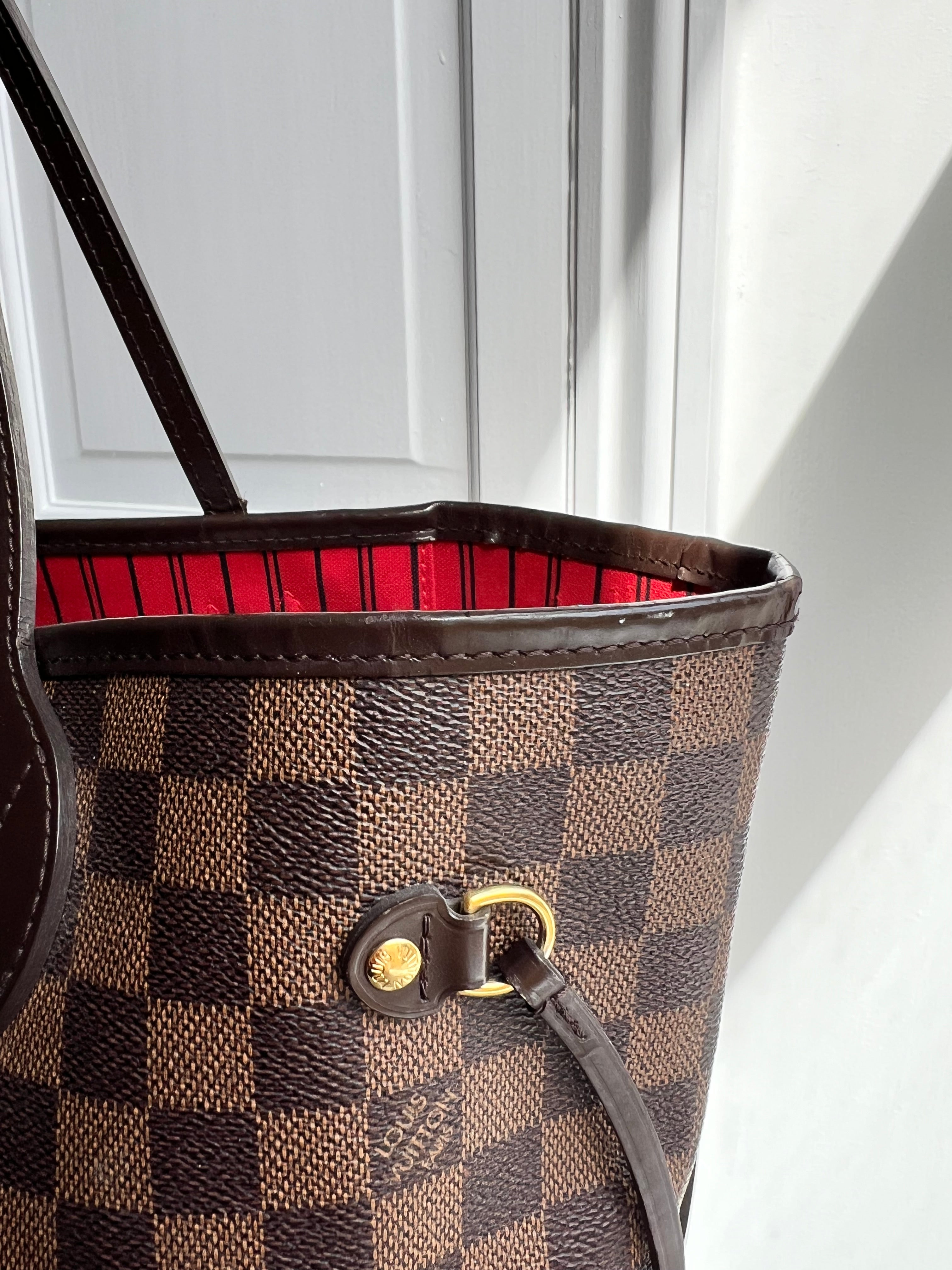 Louis Vuitton Neverfull MM Damier Ebene Cherry Interior (RRP £1,410)