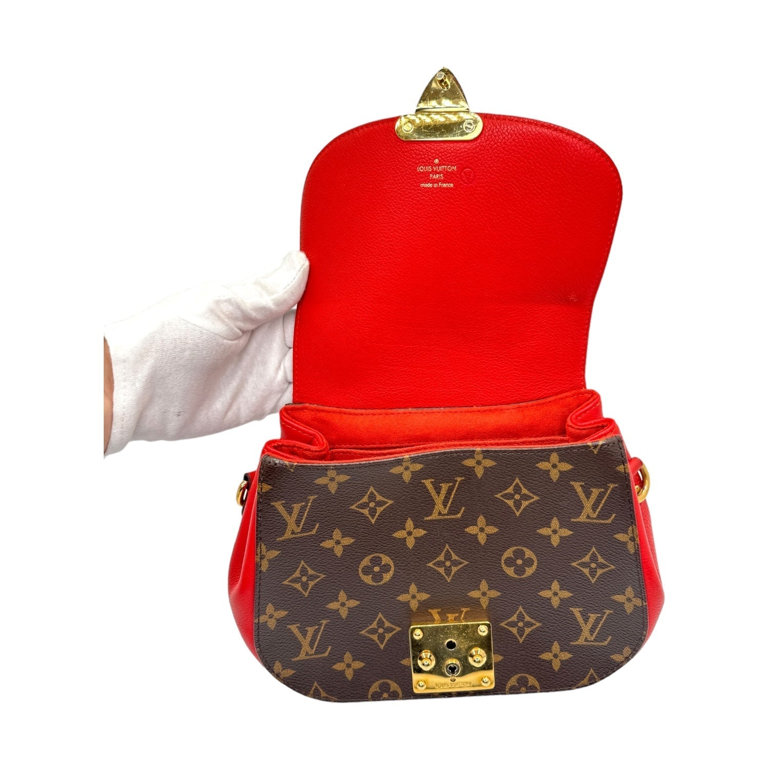 Louis Vuitton Monogram Eden MM Rouge Crossbody Bag