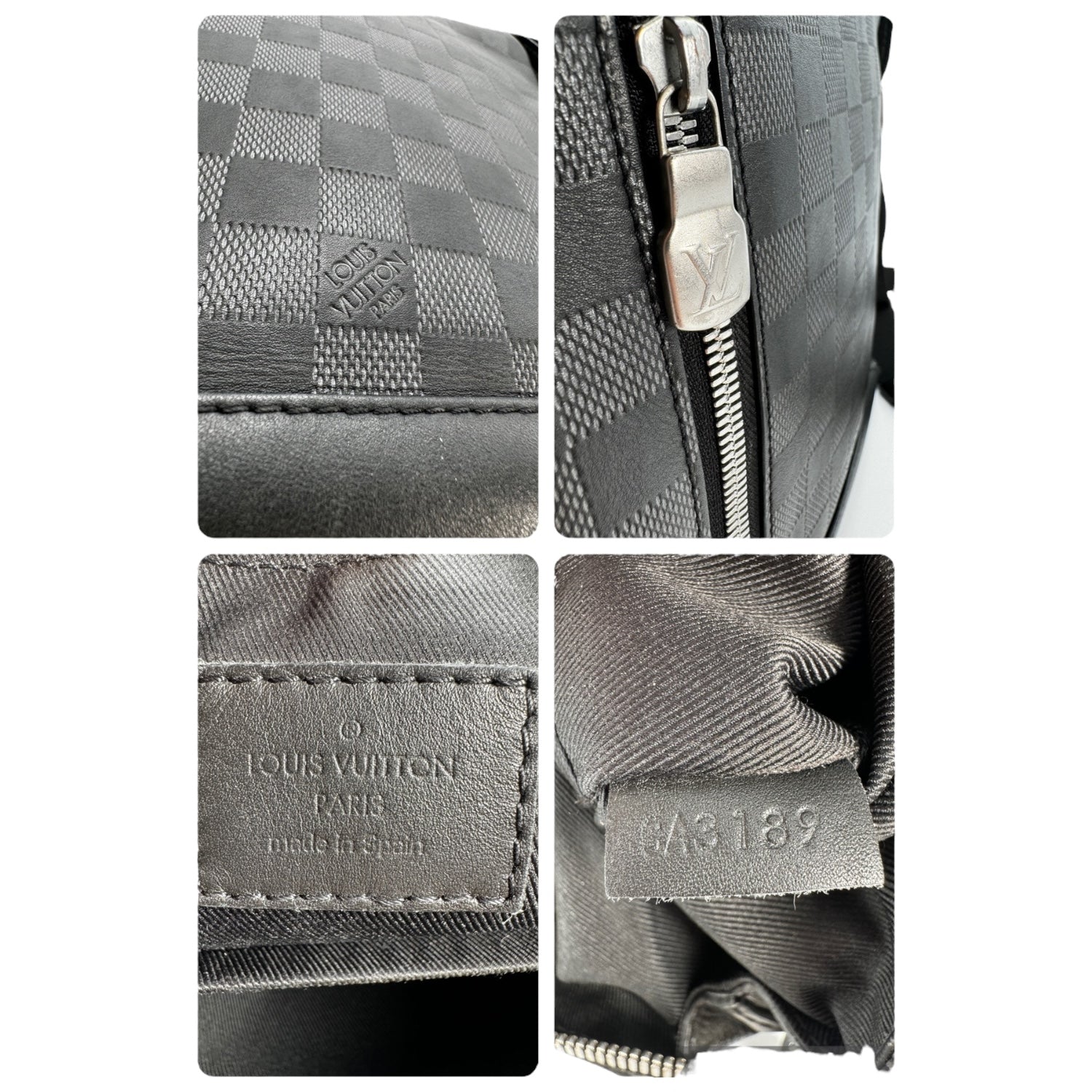 Louis Vuitton Damier Infini Discovery BB Messenger Onyx Bag