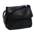 GUCCI Bamboo Shoulder Bag Leather Black 001 14 1571 78084