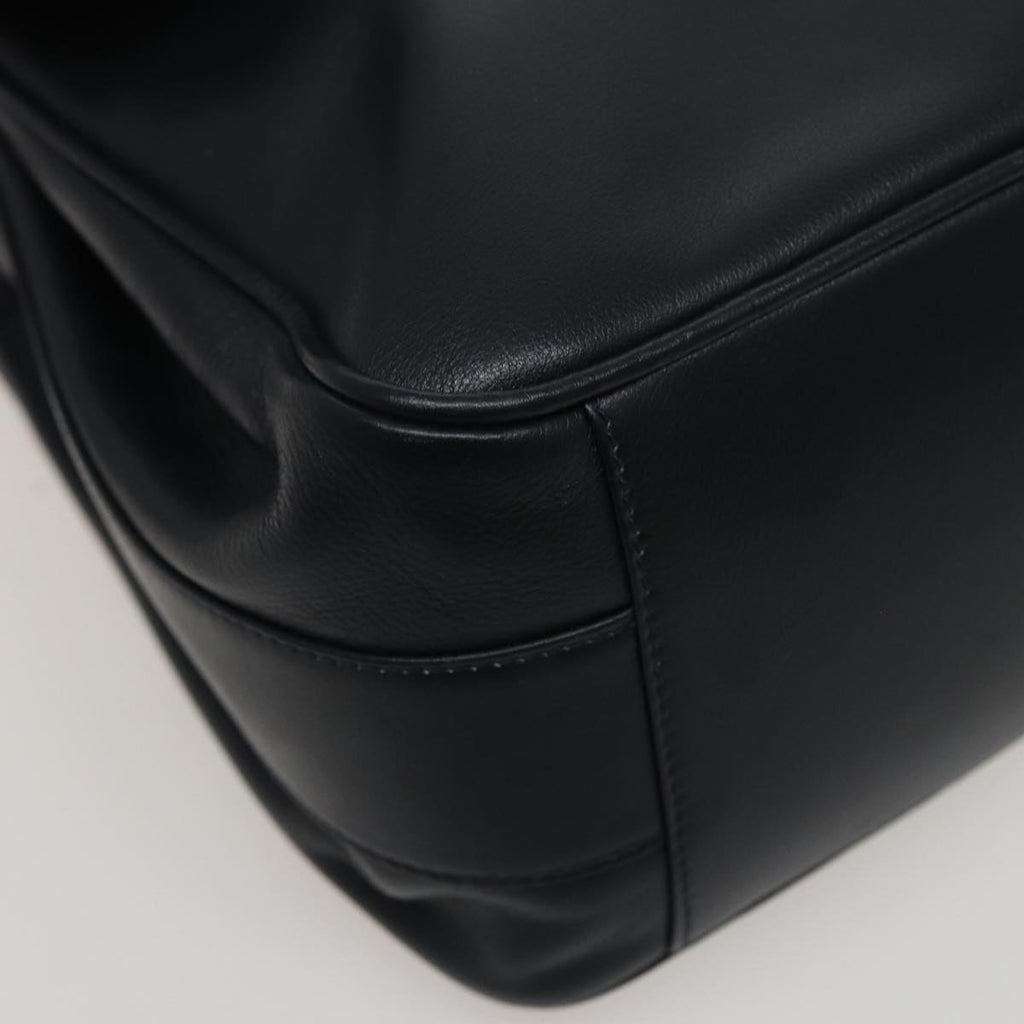 GUCCI Bamboo Shoulder Bag Leather Black 001 14 1571 78084