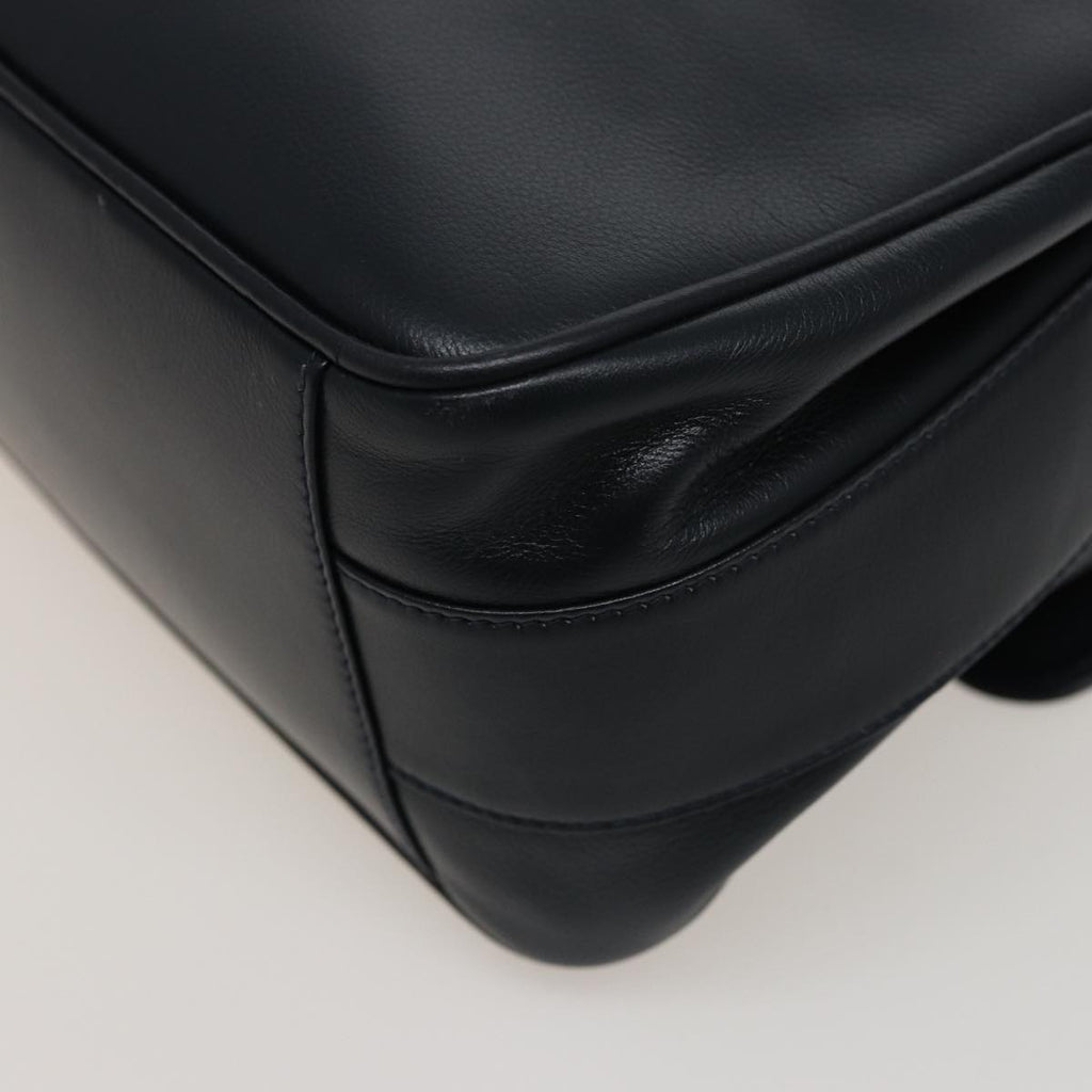 GUCCI Bamboo Shoulder Bag Leather Black 001 14 1571 78084