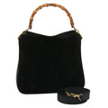 GUCCI Shoulder Bag Leather Suede 2way Black 001 2058 1638 0 78087