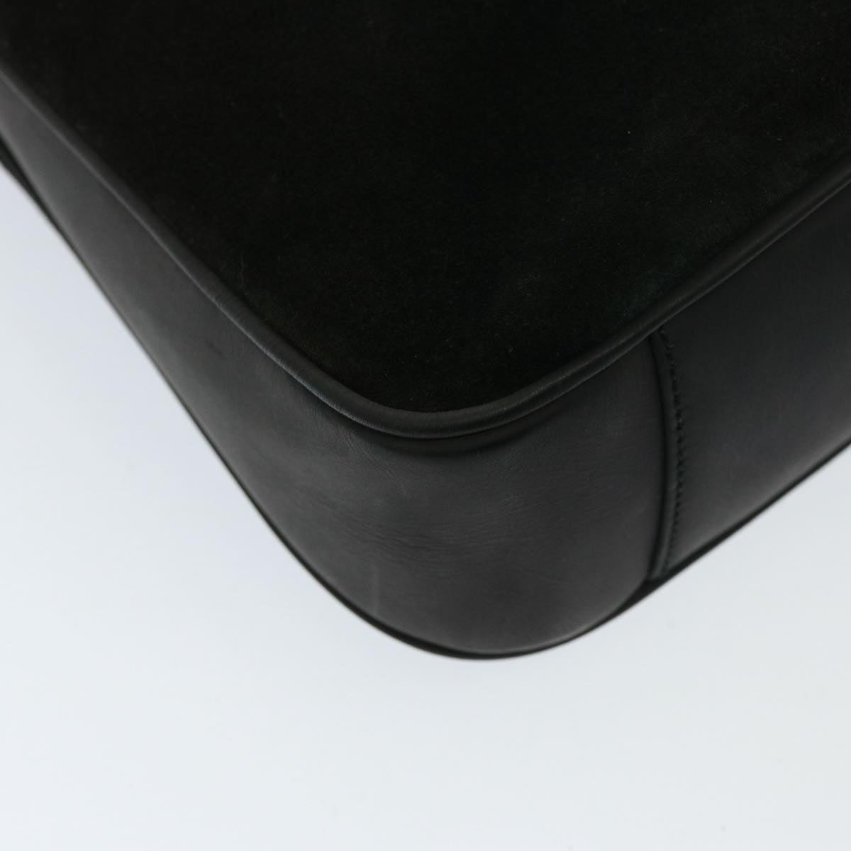 GUCCI Shoulder Bag Leather Suede 2way Black 001 2058 1638 0 78087