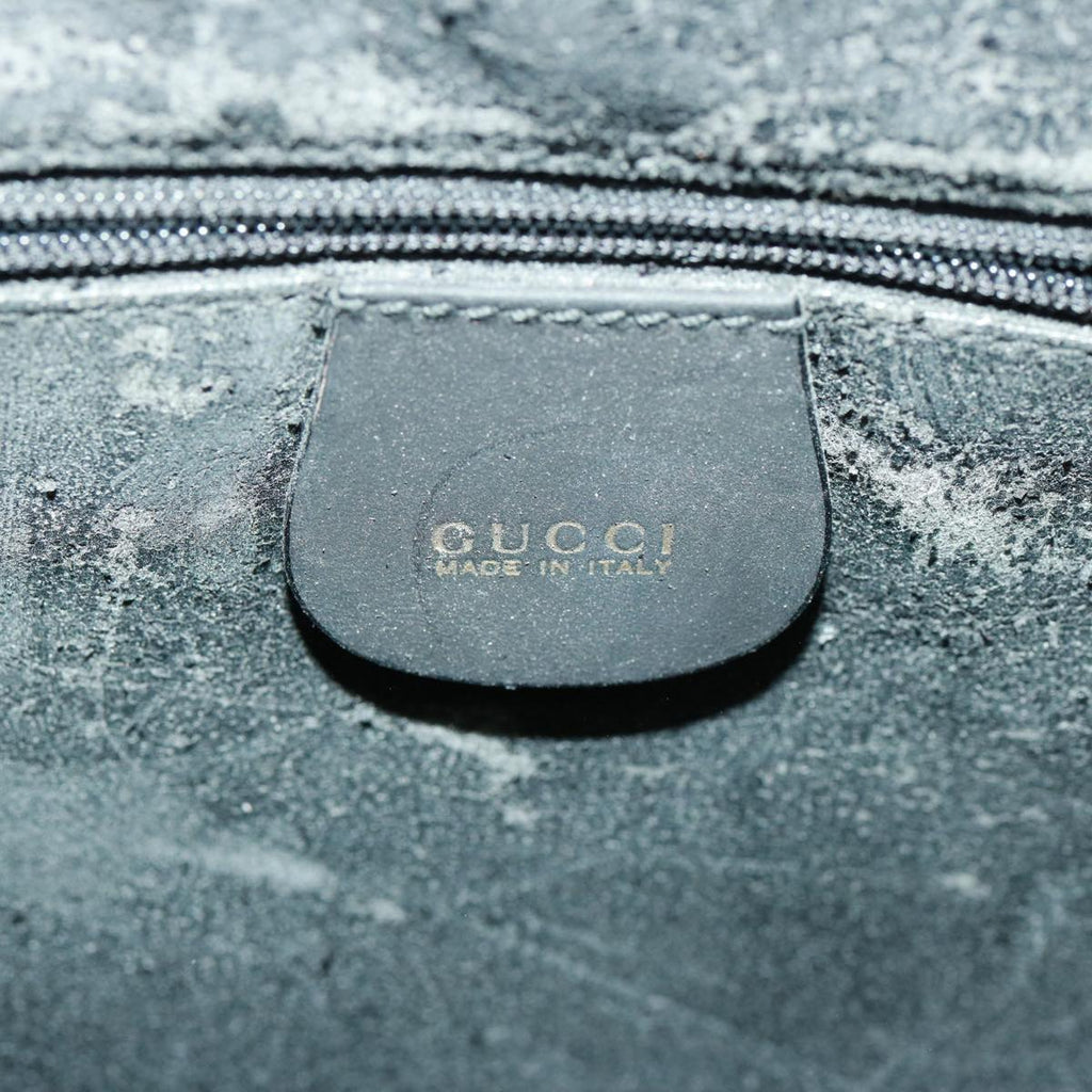 GUCCI Shoulder Bag Leather Suede 2way Black 001 2058 1638 0 78087