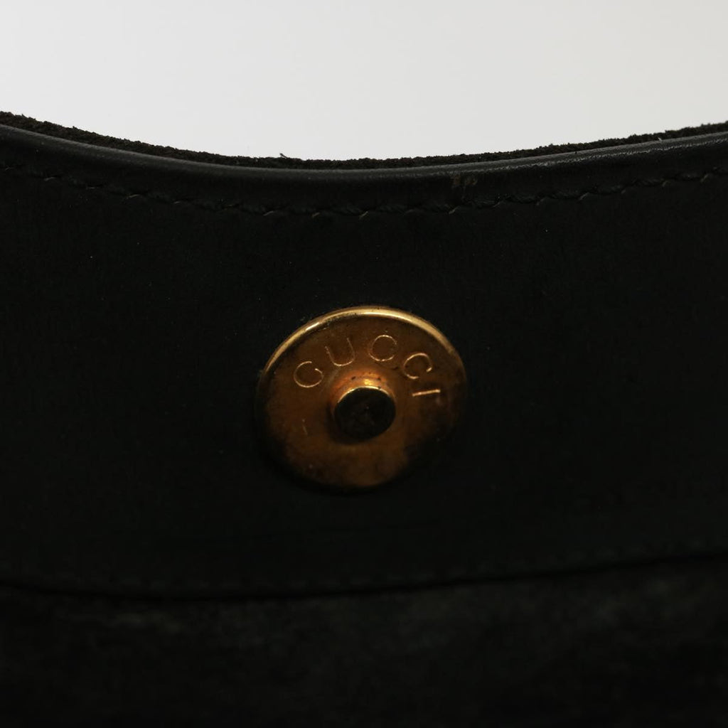 GUCCI Shoulder Bag Leather Suede 2way Black 001 2058 1638 0 78087