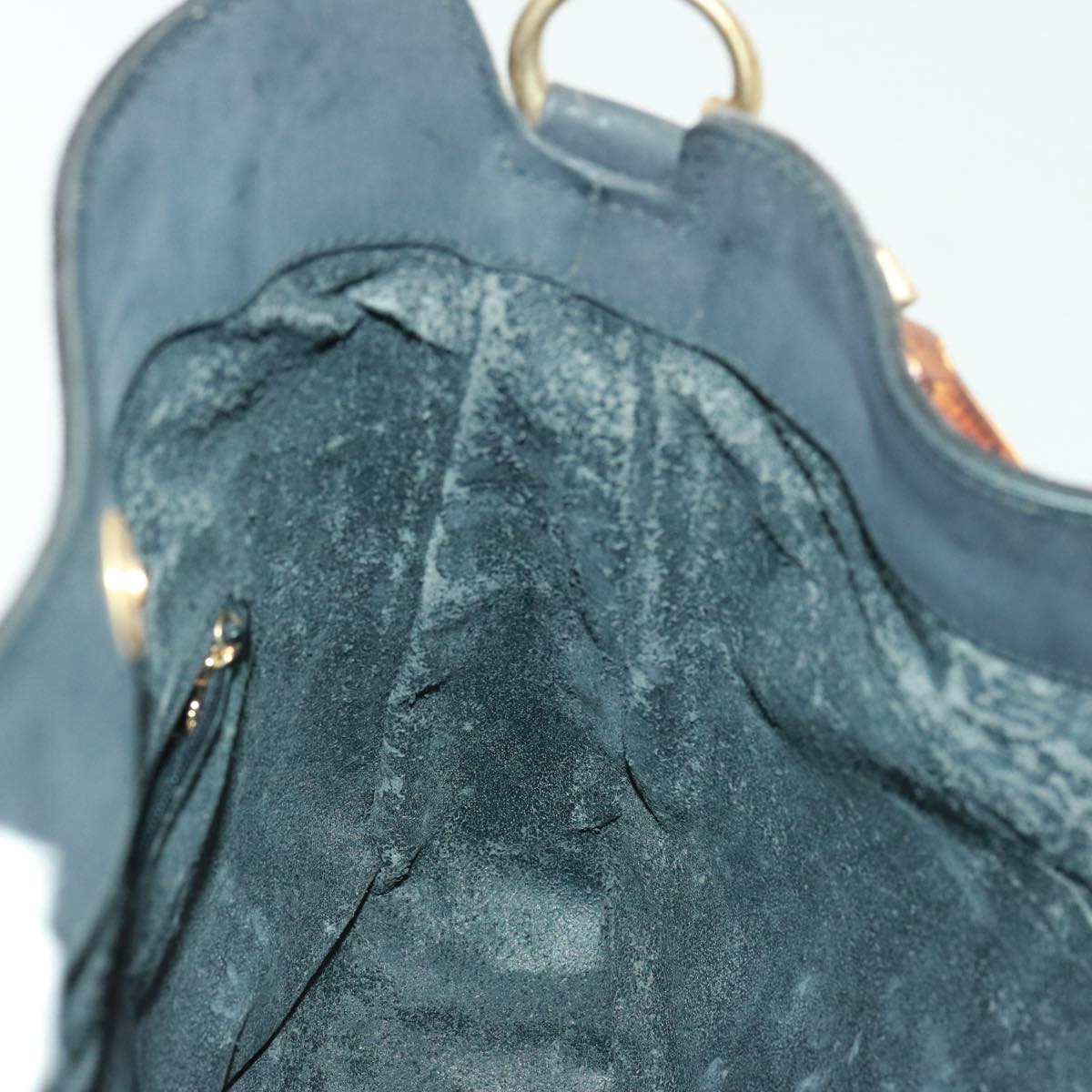 GUCCI Shoulder Bag Leather Suede 2way Black 001 2058 1638 0 78087