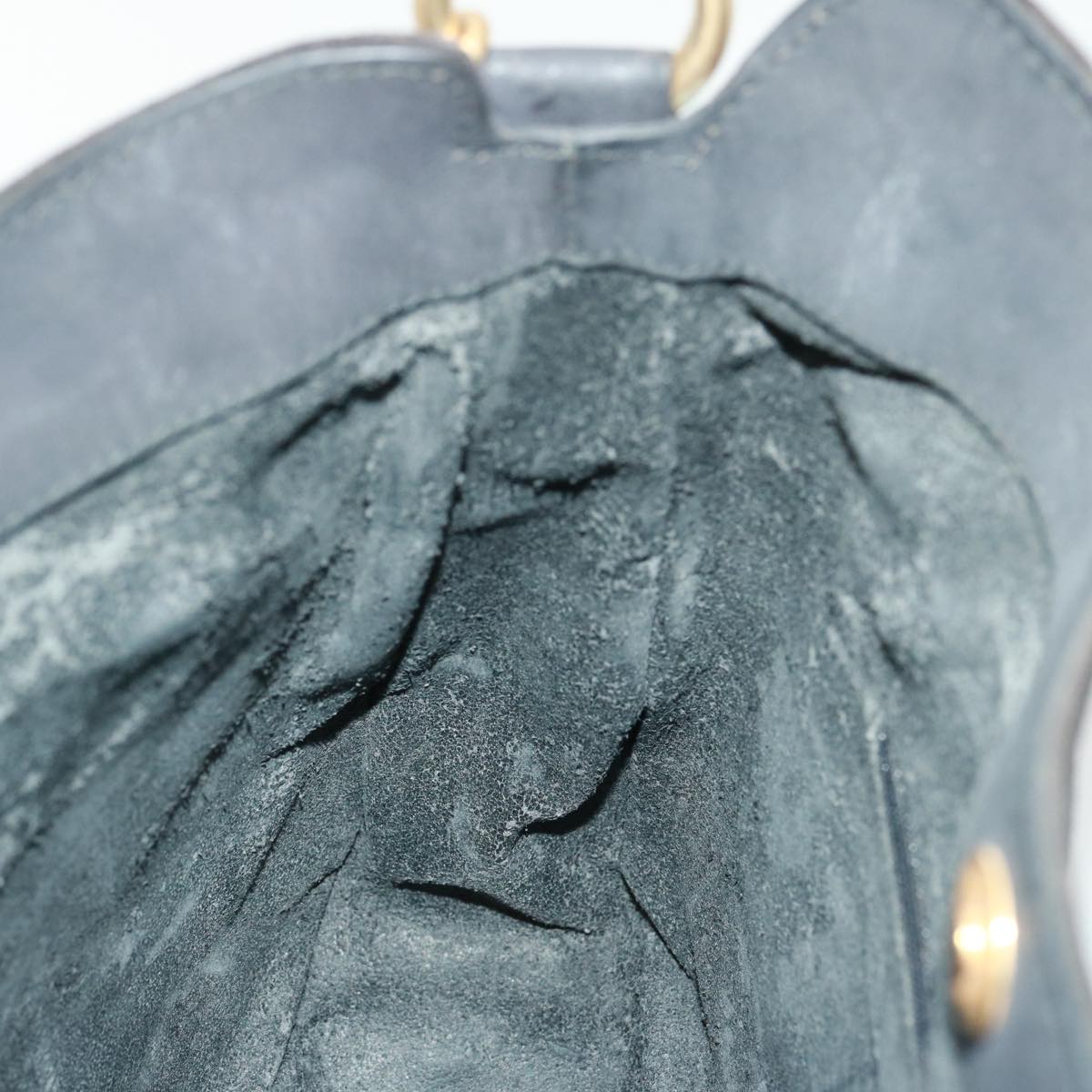 GUCCI Shoulder Bag Leather Suede 2way Black 001 2058 1638 0 78087