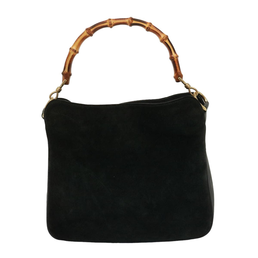 GUCCI Shoulder Bag Leather Suede 2way Black 001 2058 1638 0 78087