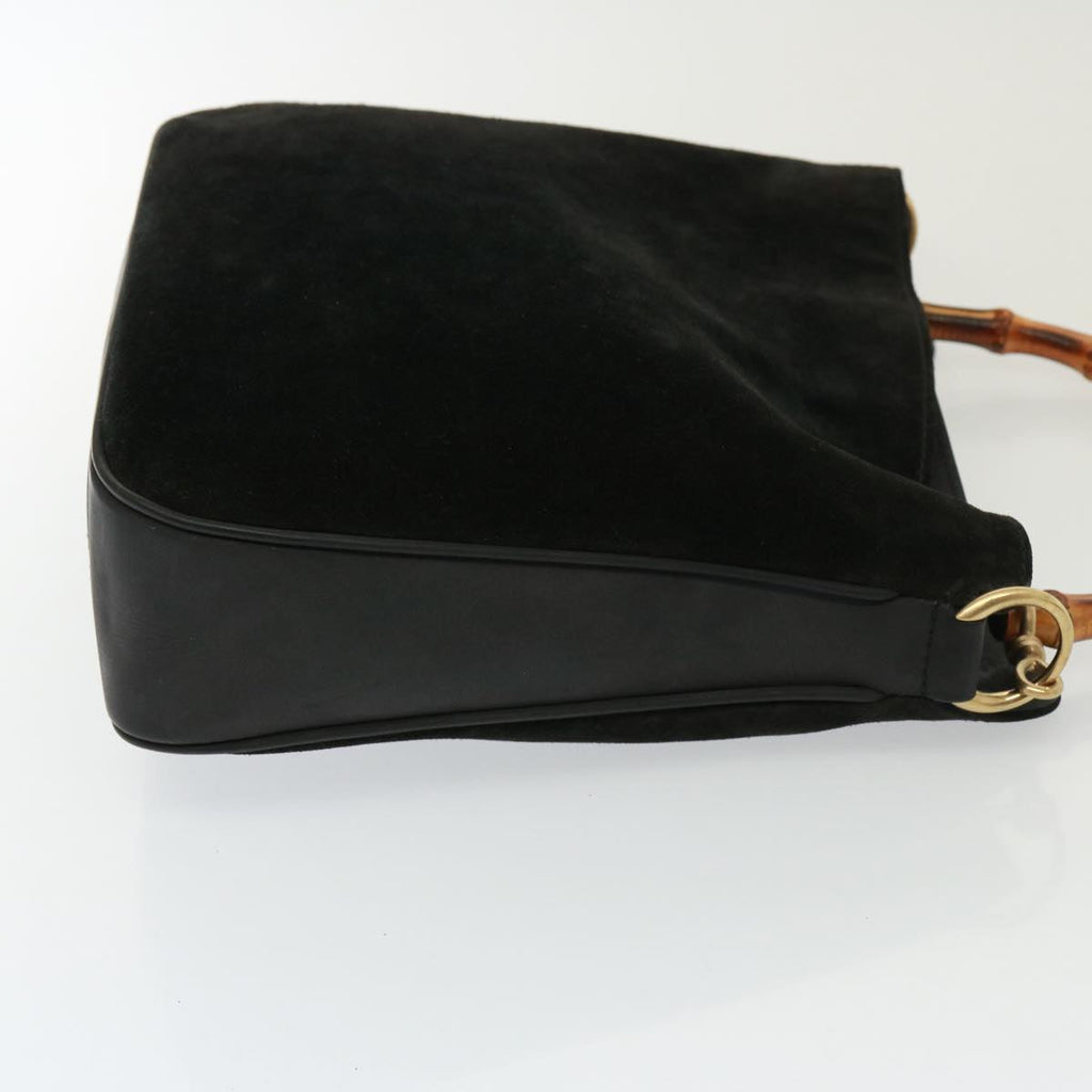 GUCCI Shoulder Bag Leather Suede 2way Black 001 2058 1638 0 78087