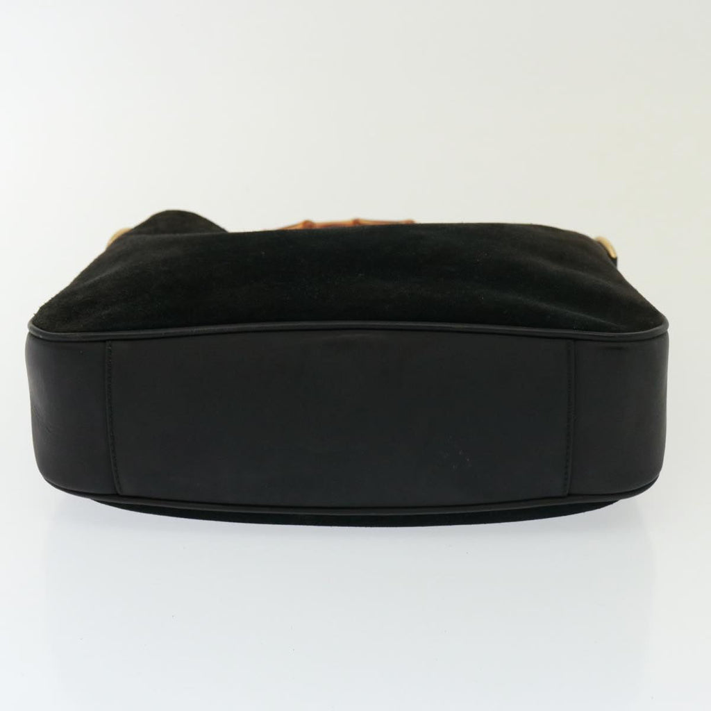 GUCCI Shoulder Bag Leather Suede 2way Black 001 2058 1638 0 78087