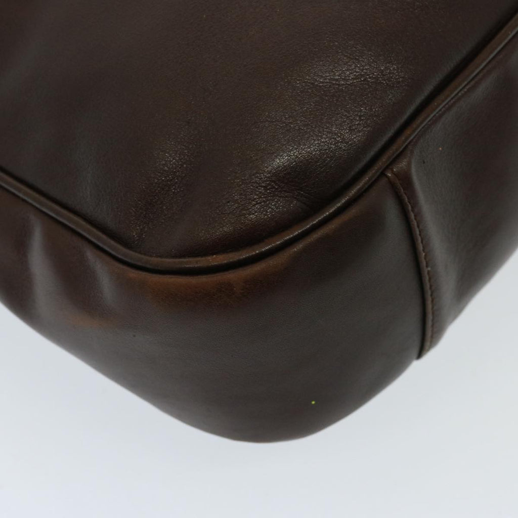 GUCCI Bamboo Shoulder Bag Leather 2way Brown 001 3754 1577 78088
