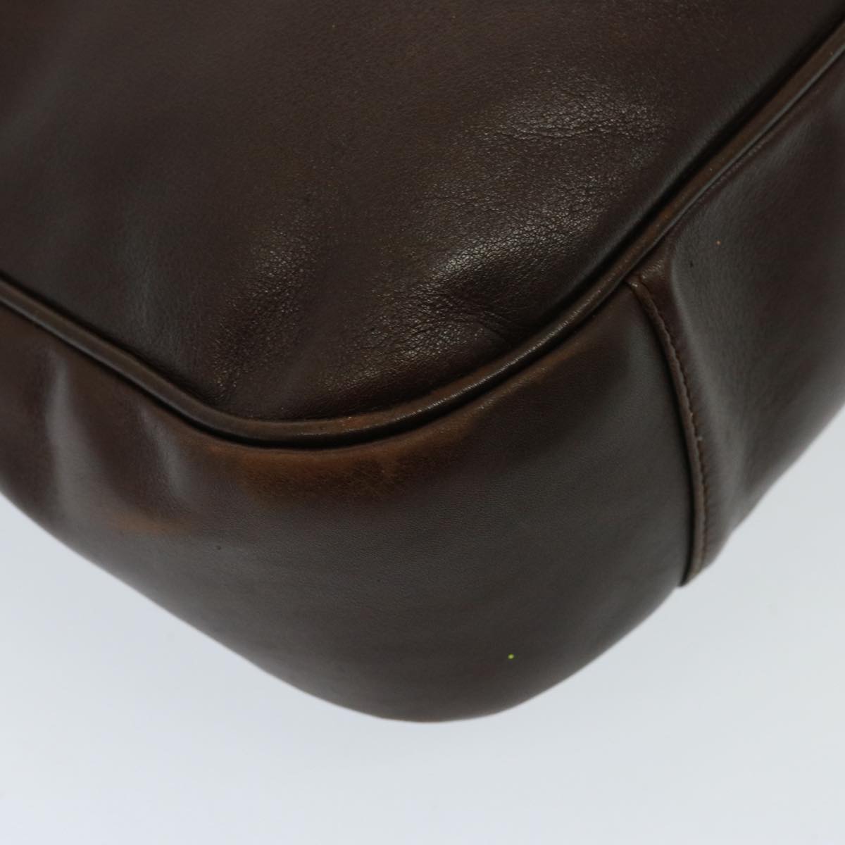 GUCCI Bamboo Shoulder Bag Leather 2way Brown 001 3754 1577 78088