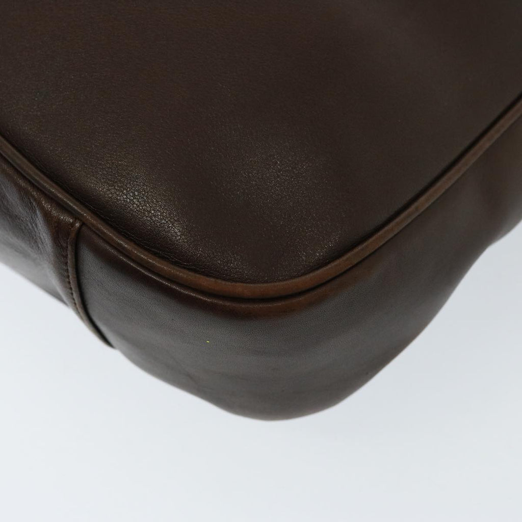 GUCCI Bamboo Shoulder Bag Leather 2way Brown 001 3754 1577 78088