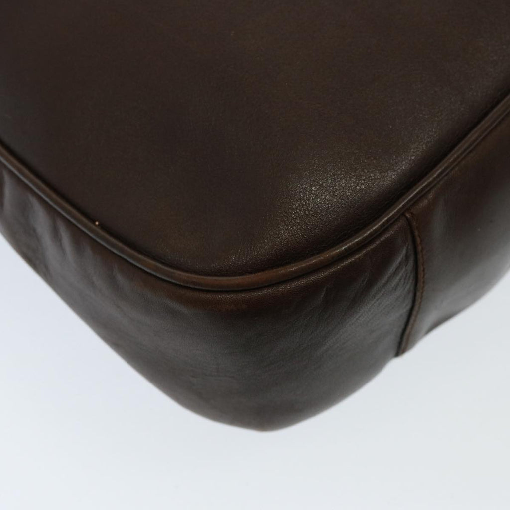 GUCCI Bamboo Shoulder Bag Leather 2way Brown 001 3754 1577 78088