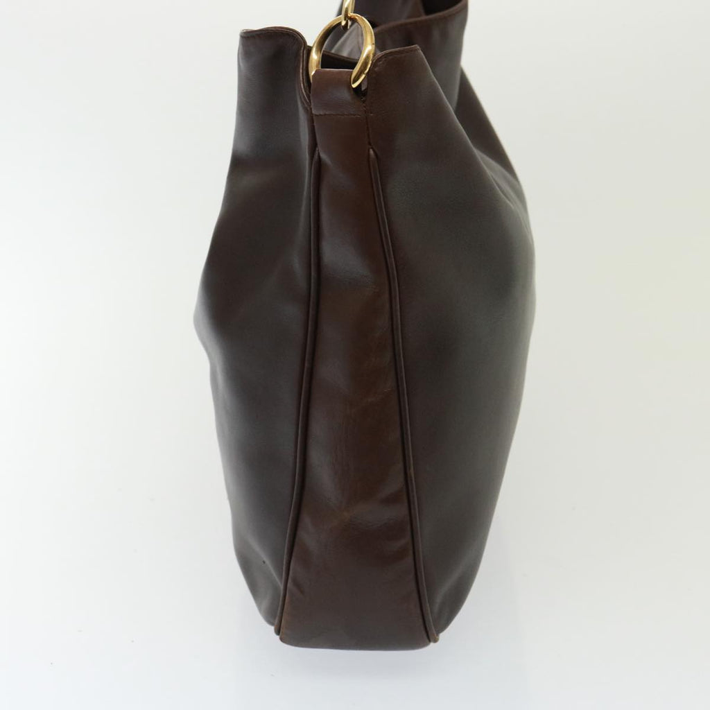 GUCCI Bamboo Shoulder Bag Leather 2way Brown 001 3754 1577 78088