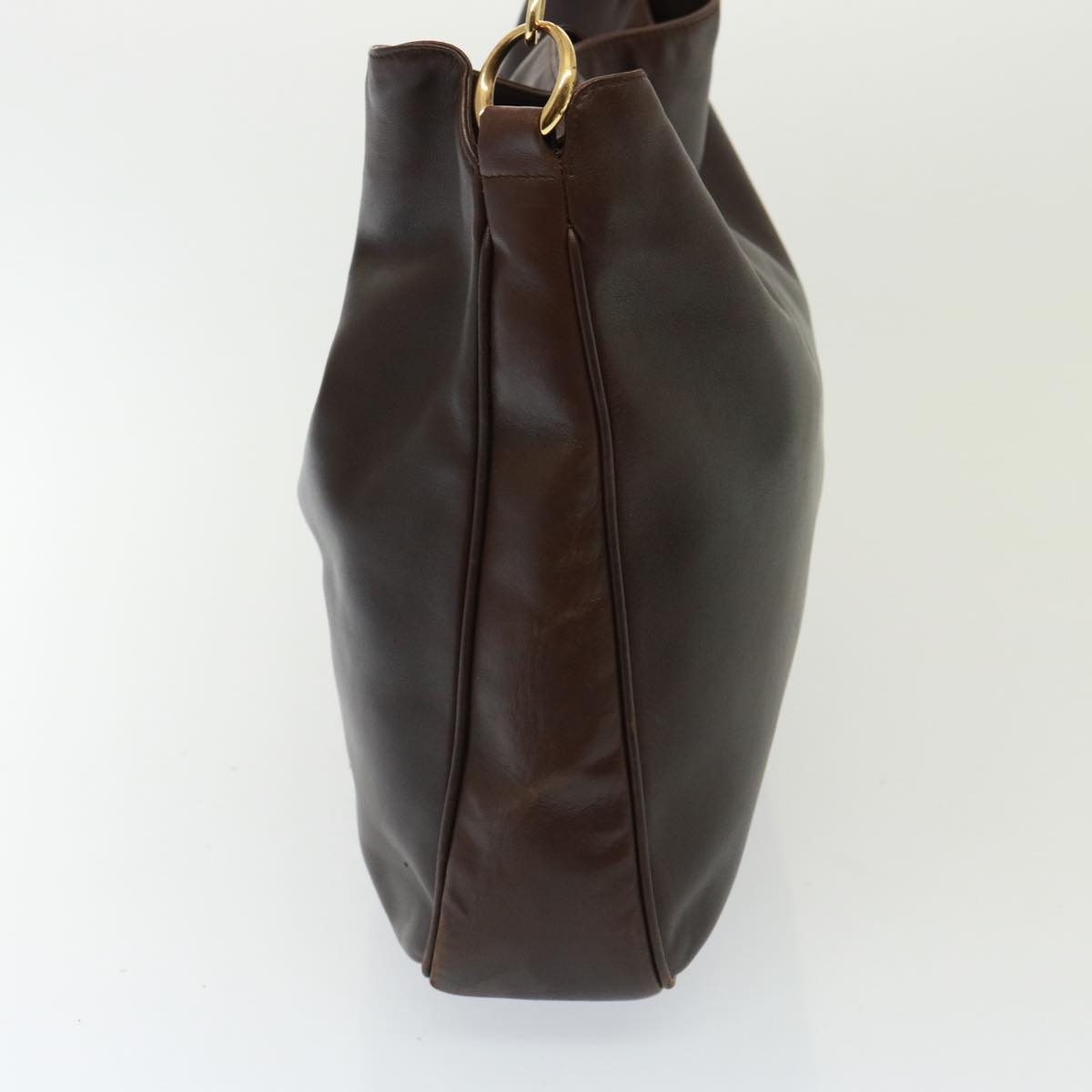 GUCCI Bamboo Shoulder Bag Leather 2way Brown 001 3754 1577 78088