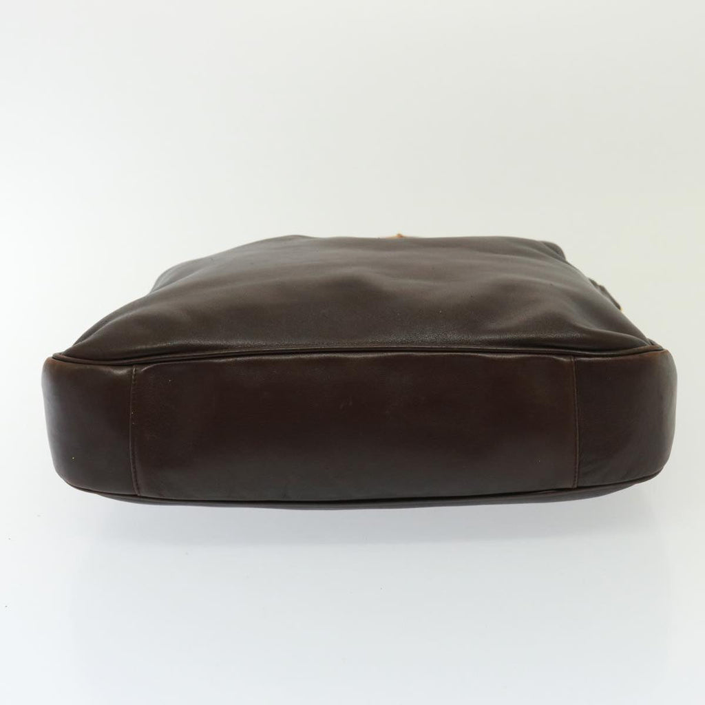 GUCCI Bamboo Shoulder Bag Leather 2way Brown 001 3754 1577 78088