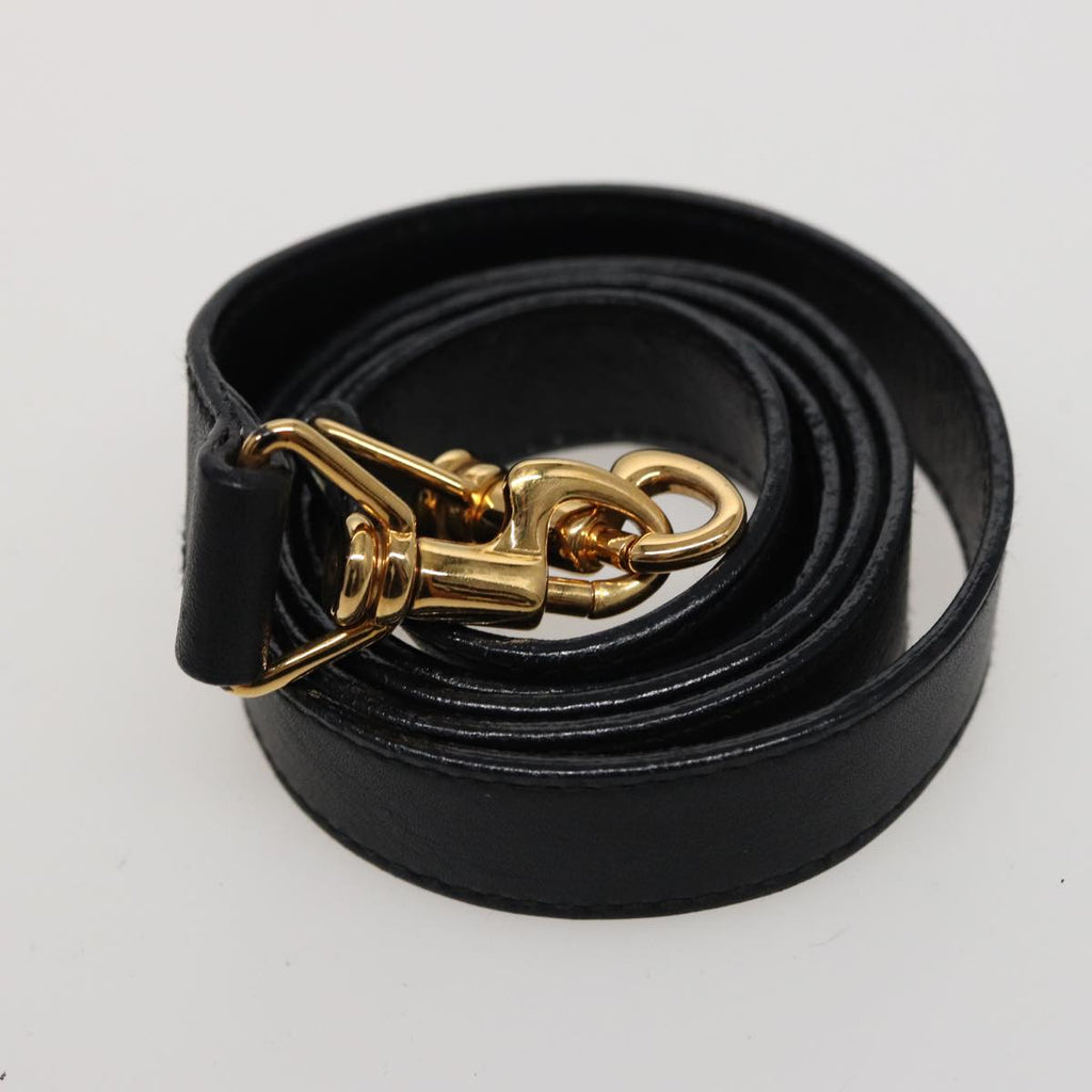 GUCCI Bamboo Shoulder Bag Leather 2way Black 000 1186 0289 78089